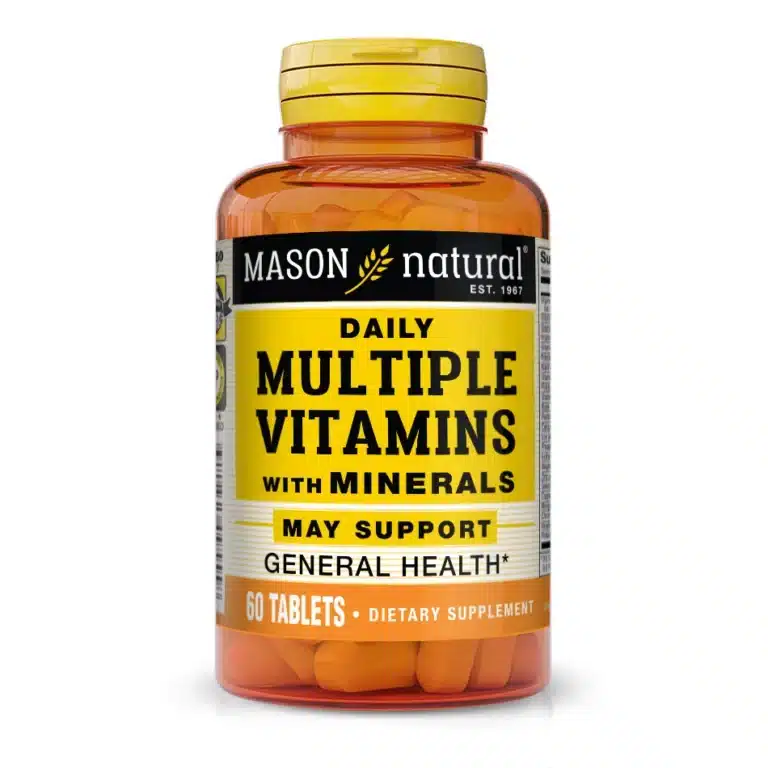 Vitamines multiples quotidiennes avec des minéraux - 60 comprimés - Mason Natural-Maroc Vitamines multiples quotidiennes avec des minéraux - 60 comprimés - Mason Natural-Maroc
