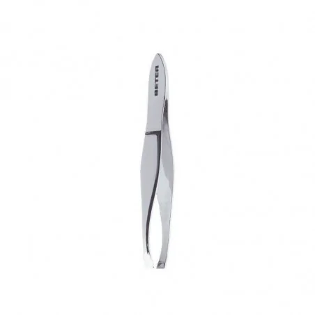pince à épiler chromée pointe droite 7,2cm Beter épilation exacte Maroc
