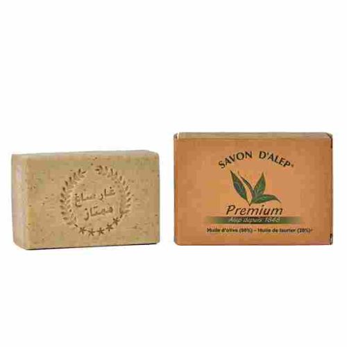 Savon d'Alep 170g Premium Aromessence Soin pésis Maroc