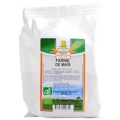 Farine de Maïs – 500g – Moulin des Moines