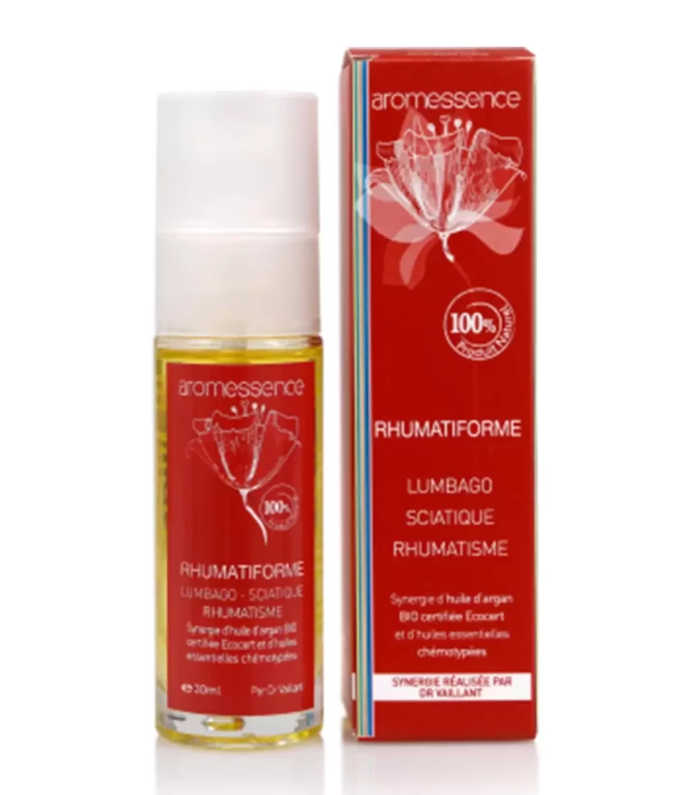 Synergie Huiles Essentielles Végétales Rhumatiforme 30 ml de Aromessence soin présis Maroc