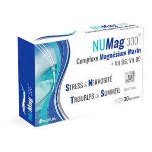 NUMag 300 30 cp. de la marque Nutrilair, complément alimentaire bio Maroc.