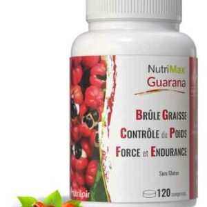 NutriMax Guarana 120 cp. de la marque Nutrilair, complément alimentaire bio Maroc.