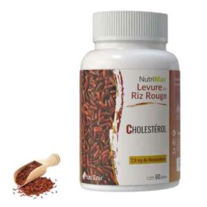 NutriMax Levure Riz Rouge 60gel de la marque Nutrilair, complément alimentaire bio Maroc.