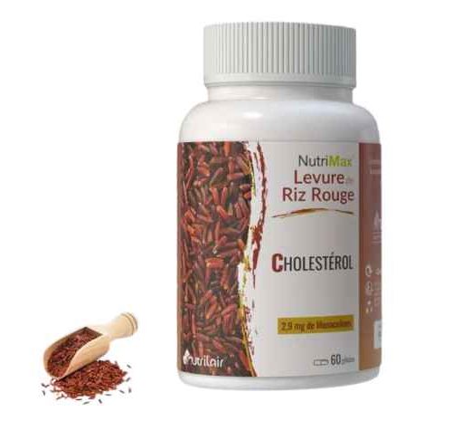 boîte levure riz rouge 60 gélules nutrimax