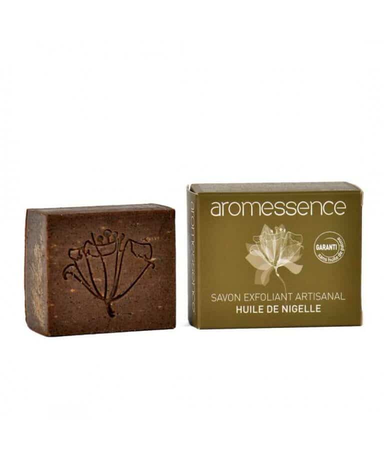 Savon Exfoliant au Nigelle 120g de Aromessence Soin présis Maroc Savon Exfoliant au Nigelle 120g de Aromessence Soin présis Maroc