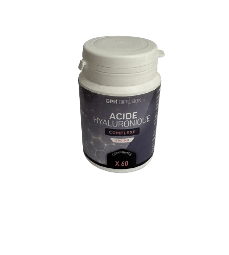 Acide Hyaluronique 200mg 60 gélules GPH Peau lisse et éclatante Maroc