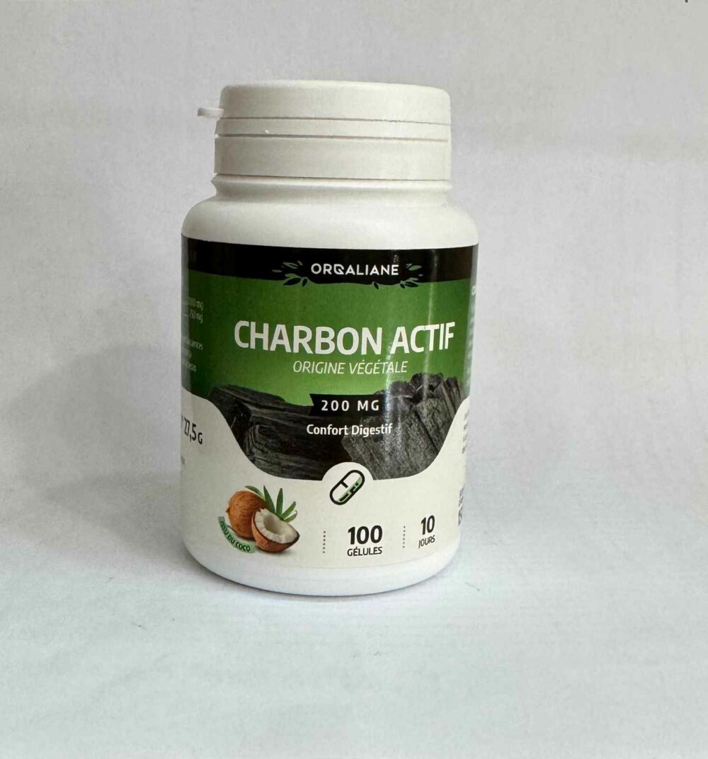 Charbon Actif 200mg 90 gélules GPH Détoxification Maroc