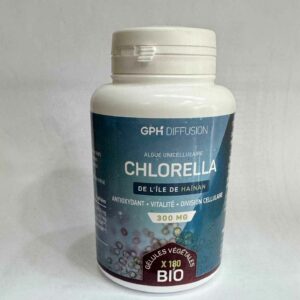 Chlorella d'Ile de Hainan 200mg 180 gélules GPH Détoxifie le corps Maroc