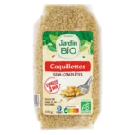 Coquillettes semi-complètes 500g Jardin Bio Cuisson rapide Maroc