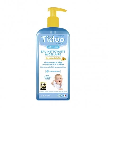 Eau Nettoyante Micellaire au calendula – 500ml – Tidoo