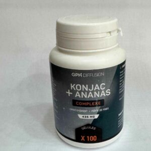 Konjac+Ananas 435mg 100 gélules GPH Favorise la digestion Maroc