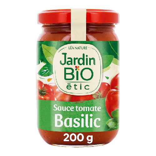 Sauce tomate basilic – 200g – Jardin Bio