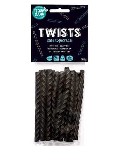 Twist's réglisse salée 100g Terrasana Bonbons savoureux Maroc