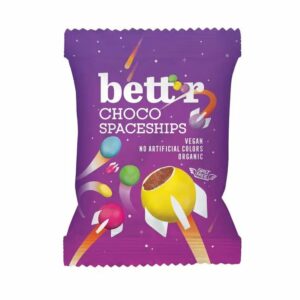 Bonbons Fourrés au Chocolat Spaceships Bio 70g Bett'r Vegan Maroc