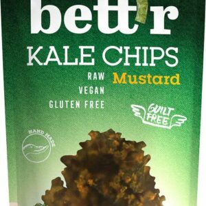 Chips de Kale à la Moutarde et Oignon Bio 30g Bett'r vegan Maroc