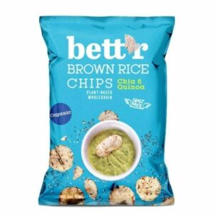 Chips de Riz Chia & Quinoa Bio 60g Bett'r Vegan Maroc