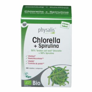 Chlorella 200 comprimés de la marque Physalis Maroc