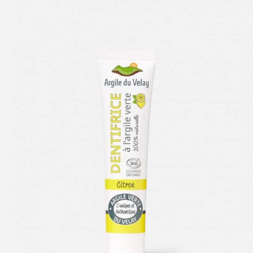 Dentifrice Argile Verte Citron 75ml Argile du Velay Maroc