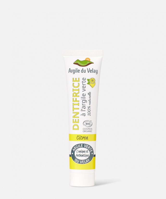 Dentifrice Argile Verte Citron – 75ml – Argile du Velay