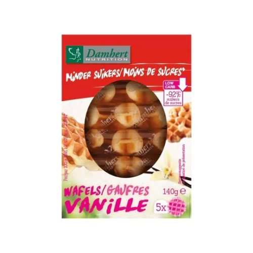 gaufres-vanille-x5-140g-damhert-nutrition-low-carb-maroc Gaufres Vanille x5 140g Damhert Nutritio Low Carb Maroc