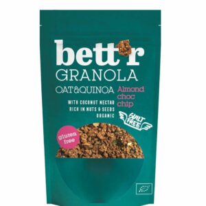 Granola Amandes et Pépites de Chocolat Bio 300g Bett'r sans Gluten Maroc