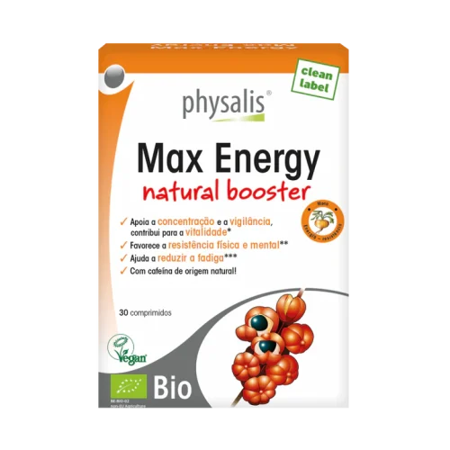 Max Energy 30 comprimés de la marque Physalis Maroc