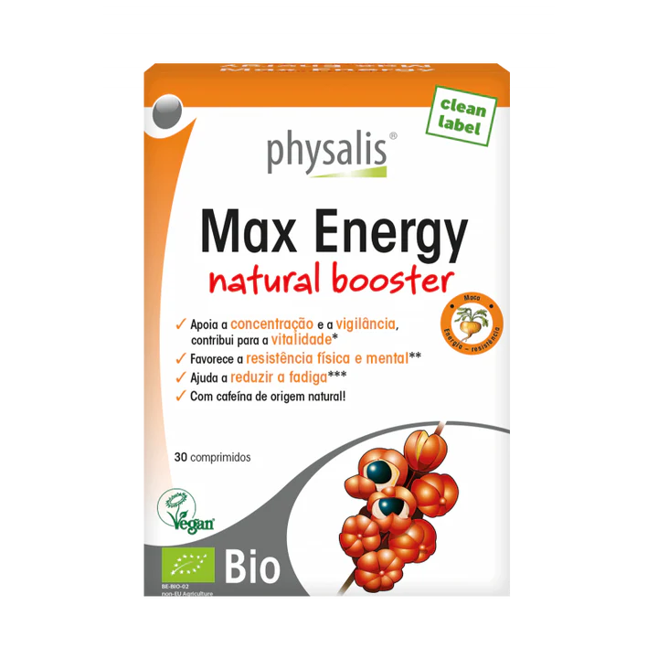 Max Energy 30 comprimés de la marque Physalis Maroc