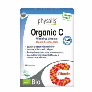 Organic C 30 comprimés de la marque Physalis Maroc