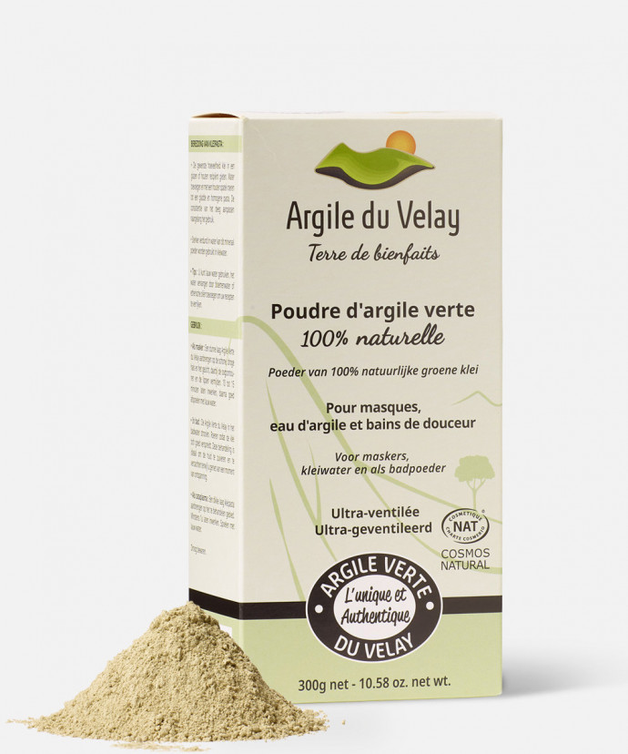 Poudre d’Argile Verte – 300g – Argile du Velay