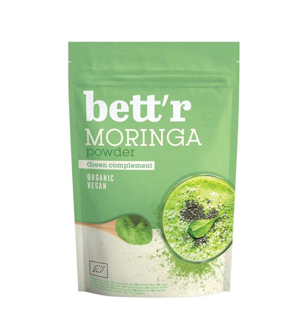 Poudre de Moringa Bio 200g Bettr Vegan Maroc