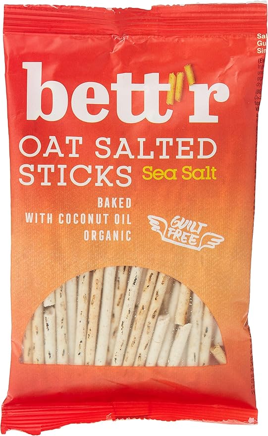 Salty Sticks Avoine Basilic et Origan Bio – 50g – Bett’r