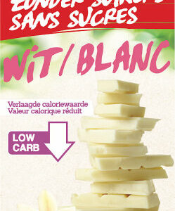 Tablette Moins de Sucres Chocolat Blanc 85g Damhert Nutrition Low carb Maroc