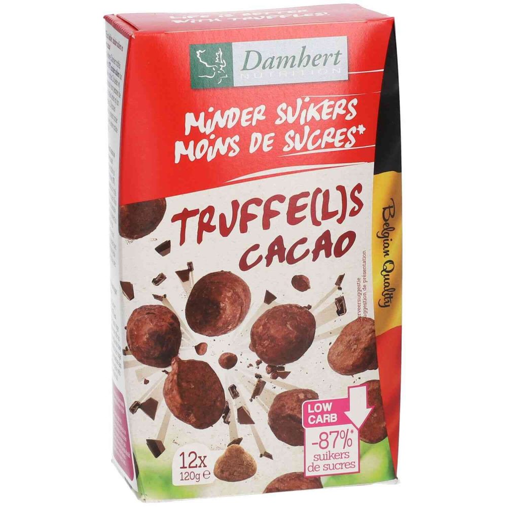 truffes-au-chocolat-120g-damhert-nutrition-low-carb-maroc Truffes au Chocolat 120g Damhert Nutrition Low Carb Maroc