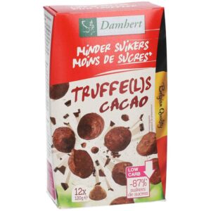 Truffes au Chocolat 120g Damhert Nutrition Low Carb Maroc