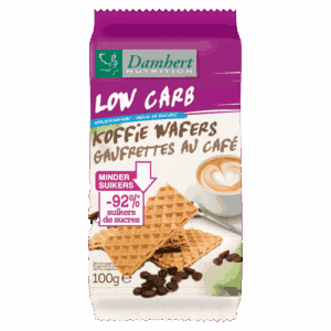 Waffers au Café 100g Damhert Nutrition Low Carb Maroc