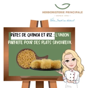 caricature article blog Pâtes de Quinoa et Riz