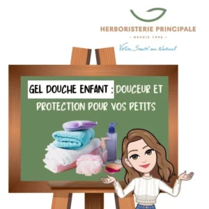 caricature article blog Gel douche enfant