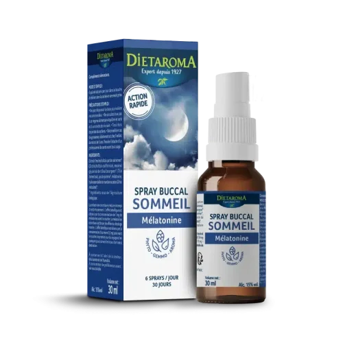 Spray buccale sommeil mélatonine 30ml DIETAROMA Spray buccale sommeil mélatonine 30ml DIETAROMA