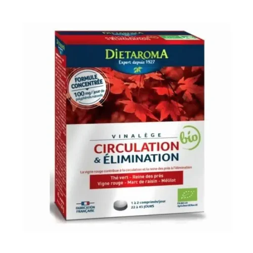 Vinalège circulation & élimination 45 comprimés DIETAROMA Vinalège circulation & élimination 45 comprimés DIETAROMA