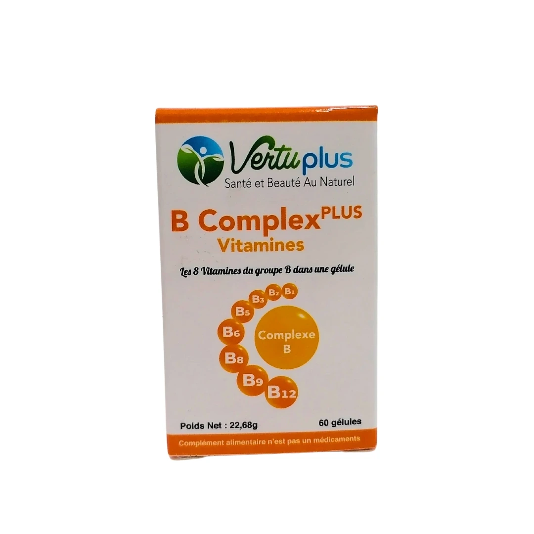 B complex + vitamines – 60 gélules – VertuPlus