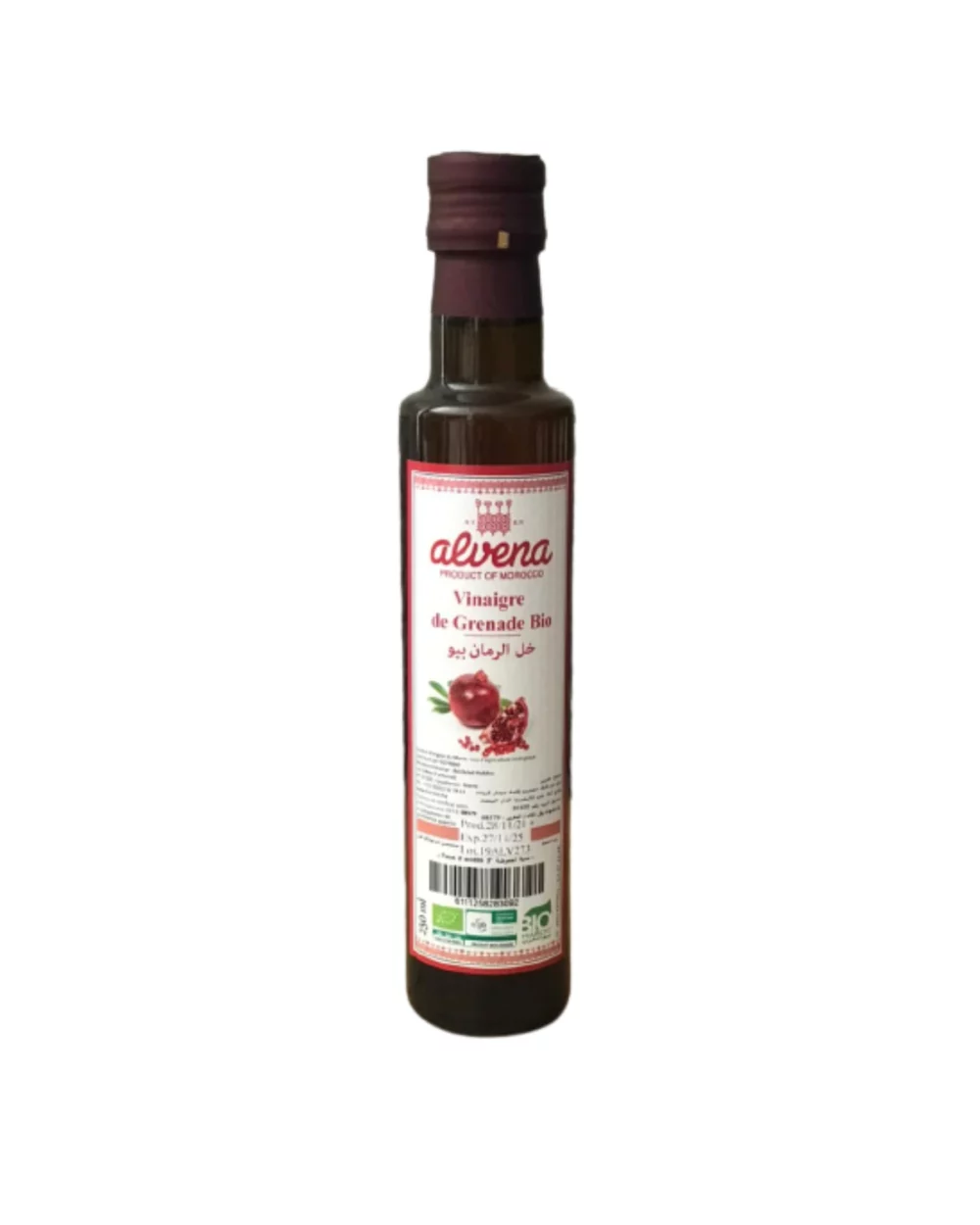 Vinaigre de grenade 25cl Alvena produits bio