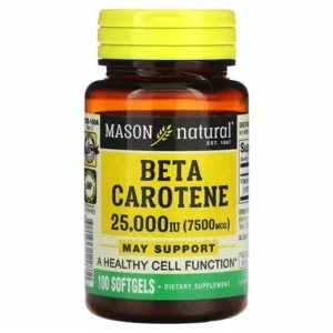 Bêta-carotène - 100 gélules - Mason Natural