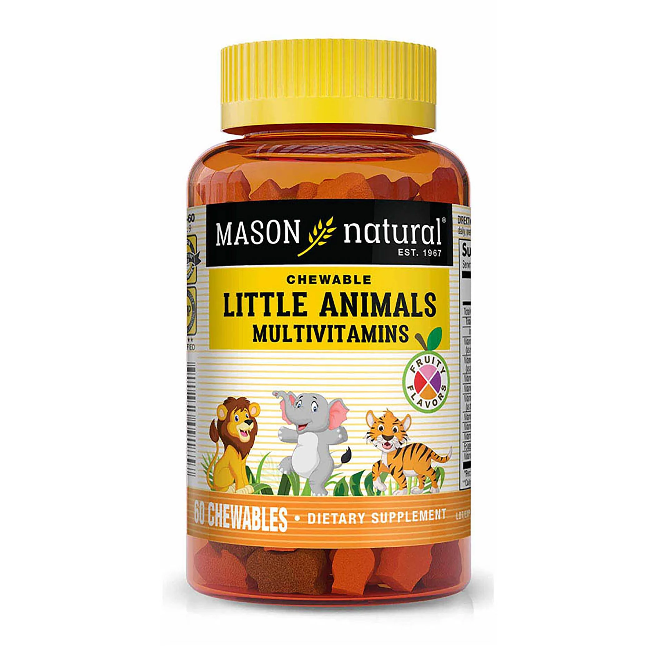 Little Animals Multivitamines – 60 gélules – Mason Natural