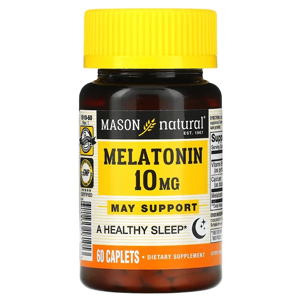 Mélatonine – 10 mg – 60 Comprimés – Mason Natural