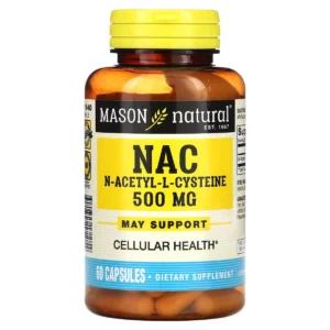 Nac N-Acetyl L-cysteine - 60 capsules - Mason Natural