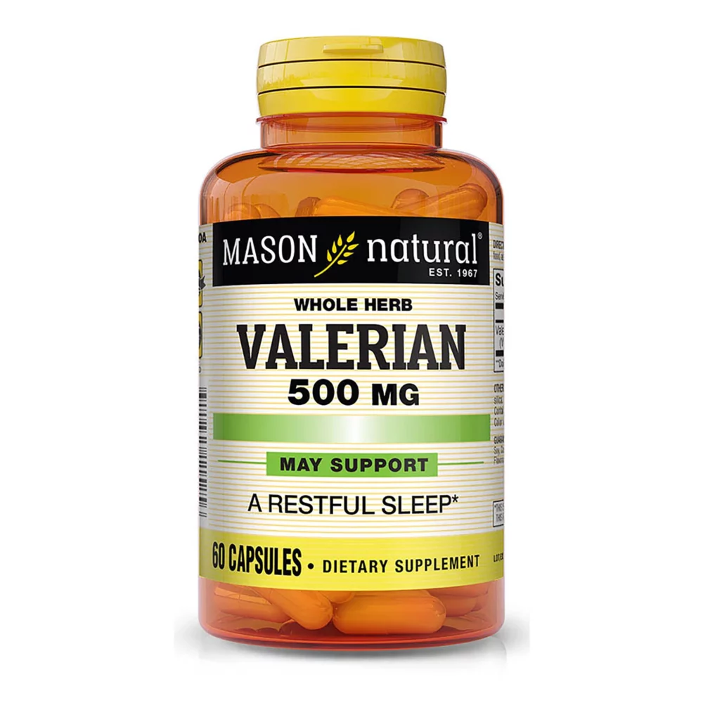 Valériane racine - 500mg - 60 capsules - Mason Natural