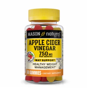 vinaigre de cidre de pomme - 75 mg - 60 gommes - Mason Natural