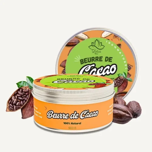 Beurre de cacao – 200 g – Lotus Bio Beurre de cacao 200 g Lotus Bio packshot pot