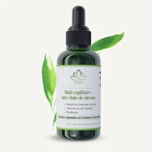 Huile de soin capillaire Anti-chute 50 ml Lotus Bio Huile de soin capillaire Anti-chute 50 ml Lotus Bio packshot flacon
